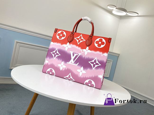 Louis Vuitton ONTHEGO Large Tote Multicolor Purple Red M45121 41cm  - 1