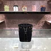 Fendi FF Mon Tresor Denim Embroidered Black 8066 18cm - 1