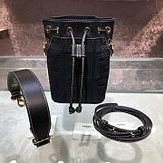 Fendi FF Mon Tresor Denim Embroidered Black 8066 18cm - 5