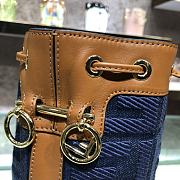 Fendi FF Mon Tresor Denim Embroidered Navy 8066 18cm - 3