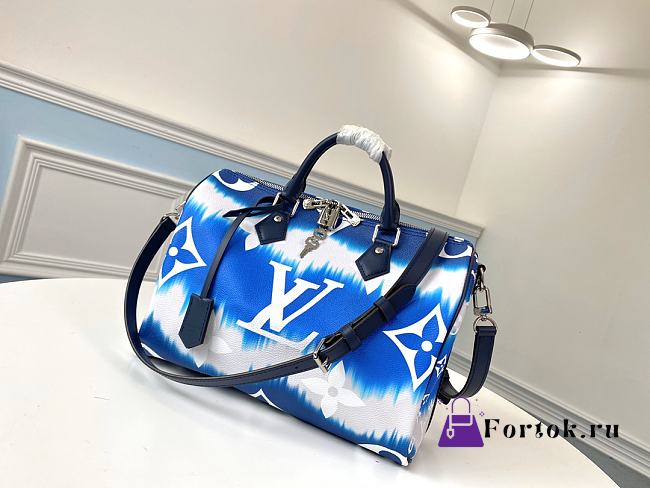 Louis Vuitton Escale Speedy Bandoulière Blue M45146 30cm - 1