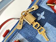 Louis Vuitton Escale Speedy Bandoulière Blue Denim M45041 30cm - 2
