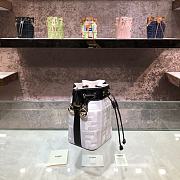 Fendi FF Mon Tresor Denim Embroidered White 8066 18cm - 6