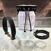 Fendi FF Mon Tresor Denim Embroidered White 8066 18cm - 5