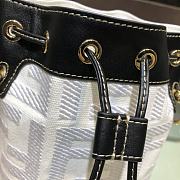 Fendi FF Mon Tresor Denim Embroidered White 8066 18cm - 4