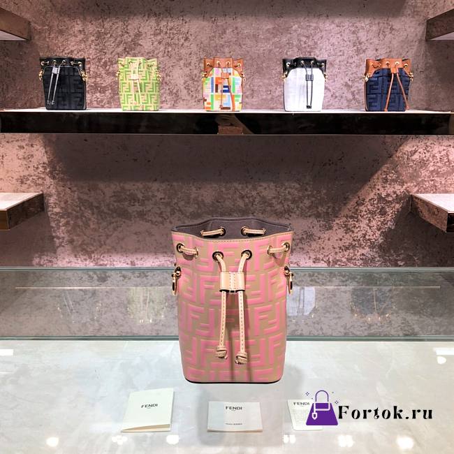 Fendi FF Mon Tresor Calfskin Pink 8066 18cm - 1