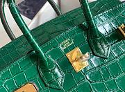 Hermès Platinum Bag Brikin Crocodile Pattern 30002800 30cm - 2
