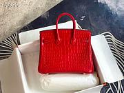 Hermès Platinum Bag Brikin Crocodile Pattern 30002801 30cm - 4