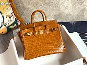 Hermès Platinum Bag Brikin Crocodile Pattern 30002802 30cm - 4