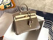 Hermès Platinum Bag Brikin Crocodile Pattern 30002803 30cm - 2