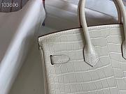 Hermès Platinum Bag Brikin Crocodile Pattern 30002804 30cm - 3
