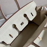 Hermès Platinum Bag Brikin Crocodile Pattern 30002804 30cm - 4