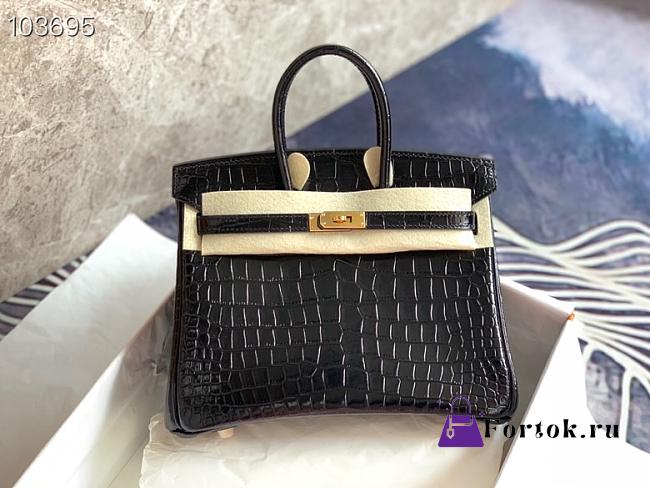 Hermès Platinum Bag Brikin Crocodile Pattern 30002805 30cm - 1