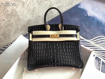 Hermès Platinum Bag Brikin Crocodile Pattern 30002805 30cm