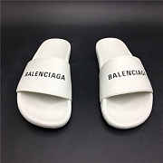 Balenciaga Logo Leather Slip-on White - 3