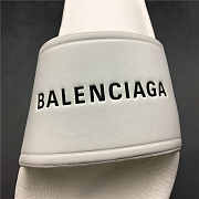 Balenciaga Logo Leather Slip-on White - 4