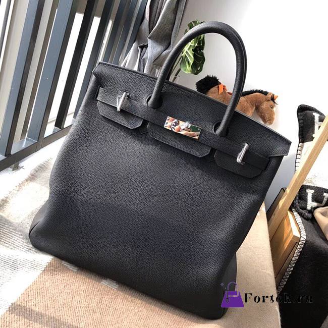 Hermès Birkin HAC Black Gold Buckle 40cm - 1