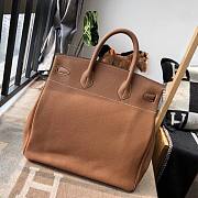 Hermès Birkin HAC Natural Yellow Silver Buckle 40cm - 4
