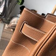 Hermès Birkin HAC Natural Yellow Silver Buckle 40cm - 2