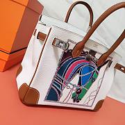 Hermès Platinum Bag Brikin White 30cm - 2
