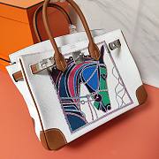 Hermès Platinum Bag Brikin White 30cm - 3