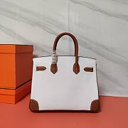 Hermès Platinum Bag Brikin White 30cm - 4