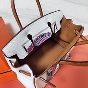 Hermès Platinum Bag Brikin White 30cm - 5