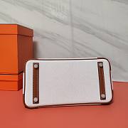 Hermès Platinum Bag Brikin White 30cm - 6