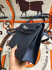 Hermès Kelly Danse Swift Black Silver Buckle 22cm  - 4