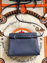 Hermès Kelly Danse Swift Black Silver Buckle 22cm  - 5