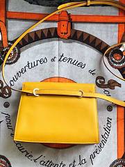 Hermès Kelly Danse Swift Amber Yellow Silver Buckle 22cm - 6