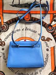 Hermès Kelly Danse Swift Heaven Blue Silver Buckle 22cm - 6