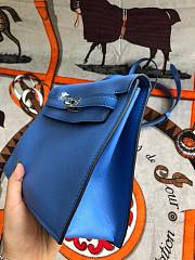 Hermès Kelly Danse Swift Heaven Blue Silver Buckle 22cm - 4