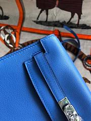 Hermès Kelly Danse Swift Heaven Blue Silver Buckle 22cm - 2