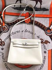 Hermès Kelly Danse Swift Milkshake Silver Buckle 22cm - 6