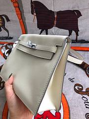 Hermès Kelly Danse Swift Milkshake Silver Buckle 22cm - 3