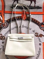 Hermès Kelly Danse Swift Milkshake Silver Buckle 22cm - 1