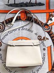 Hermès Kelly Danse Swift Turtledove Gray Silver Buckle 22cm - 3