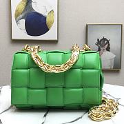 Bottega Veneta Gold Chain Cassette Racing Green 44048 26cm - 1