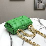 Bottega Veneta Gold Chain Cassette Racing Green 44048 26cm - 2