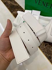 Bottega Veneta Mini Trapezoidal Waist Bag Chalk 631117 - 5