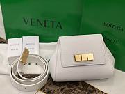 Bottega Veneta Mini Trapezoidal Waist Bag Chalk 631117 - 1