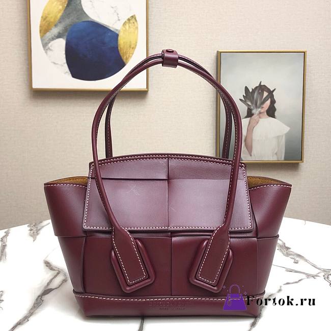 Bottega Veneta ARCO 48 Handbag Premium Calfskin Grape 575941  - 1