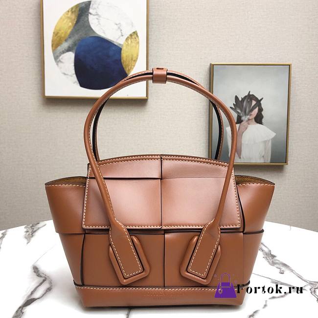 Bottega Veneta ARCO 48 Handbag Premium Calfskin Caramel 575941  - 1