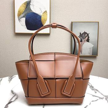 Bottega Veneta ARCO 48 Handbag Premium Calfskin Caramel 575941 