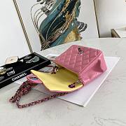 Chanel No.115 Rose Red Yellow Colored Hardware 02869 17cm - 3