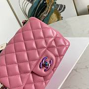 Chanel No.115 Rose Red Yellow Colored Hardware 02869 17cm - 2
