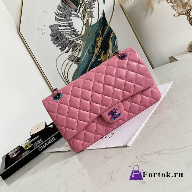 Chanel No.112 Rose Red Yellow Colored Hardware 02892 25cm - 1