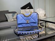 Chanel 19 Handbag Soft Goatskin Medium Cornflower AS1160 26cm - 1