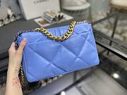 Chanel 19 Handbag Soft Goatskin Medium Cornflower AS1160 26cm - 3